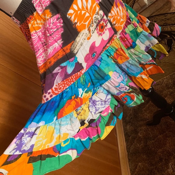 Jams World Skirts Jams World Vintage Colorful Patchwork Skirt P